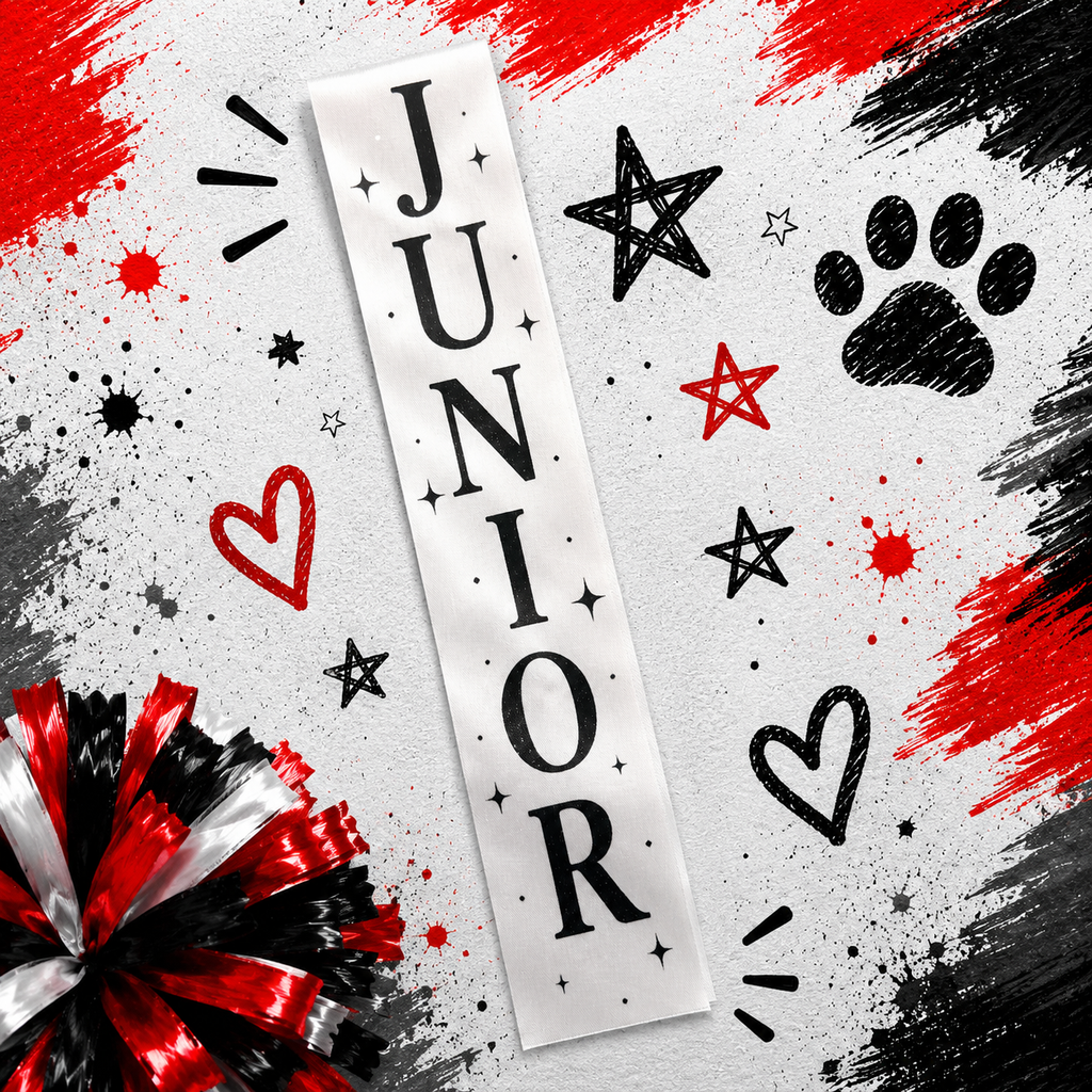 Junior Print Ribbon | Custom Printed Ribbon | Personalized Ribbon - Size 16 (2in)