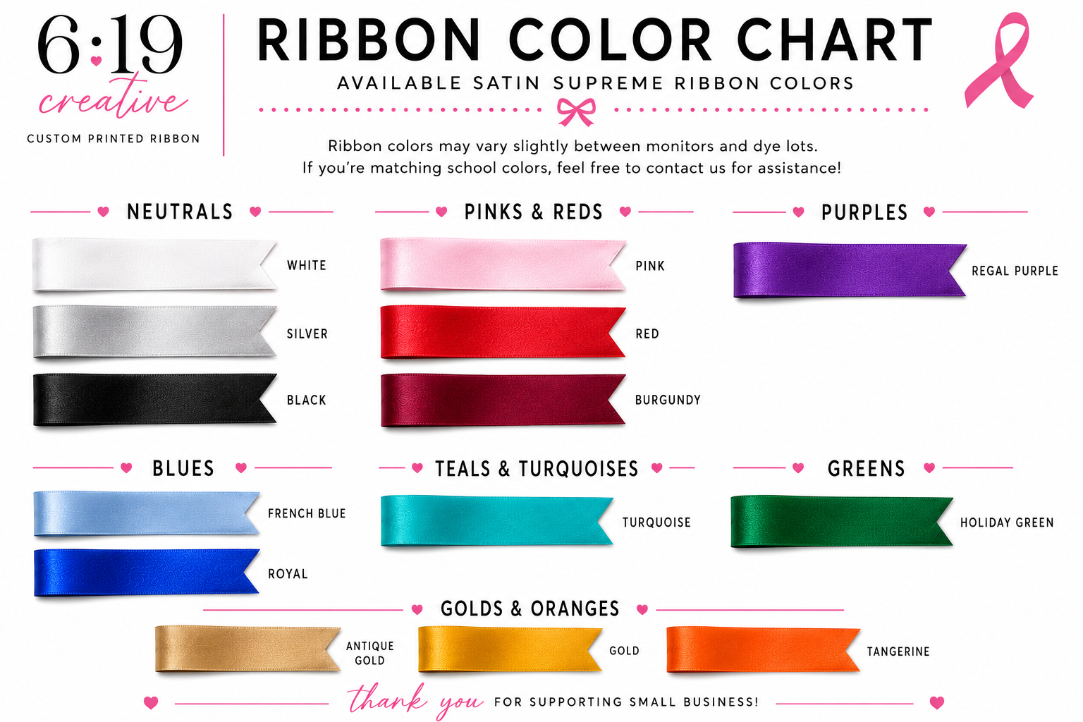 Junior Printed Ribbon