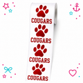 Cougars Team Printed Ribbon