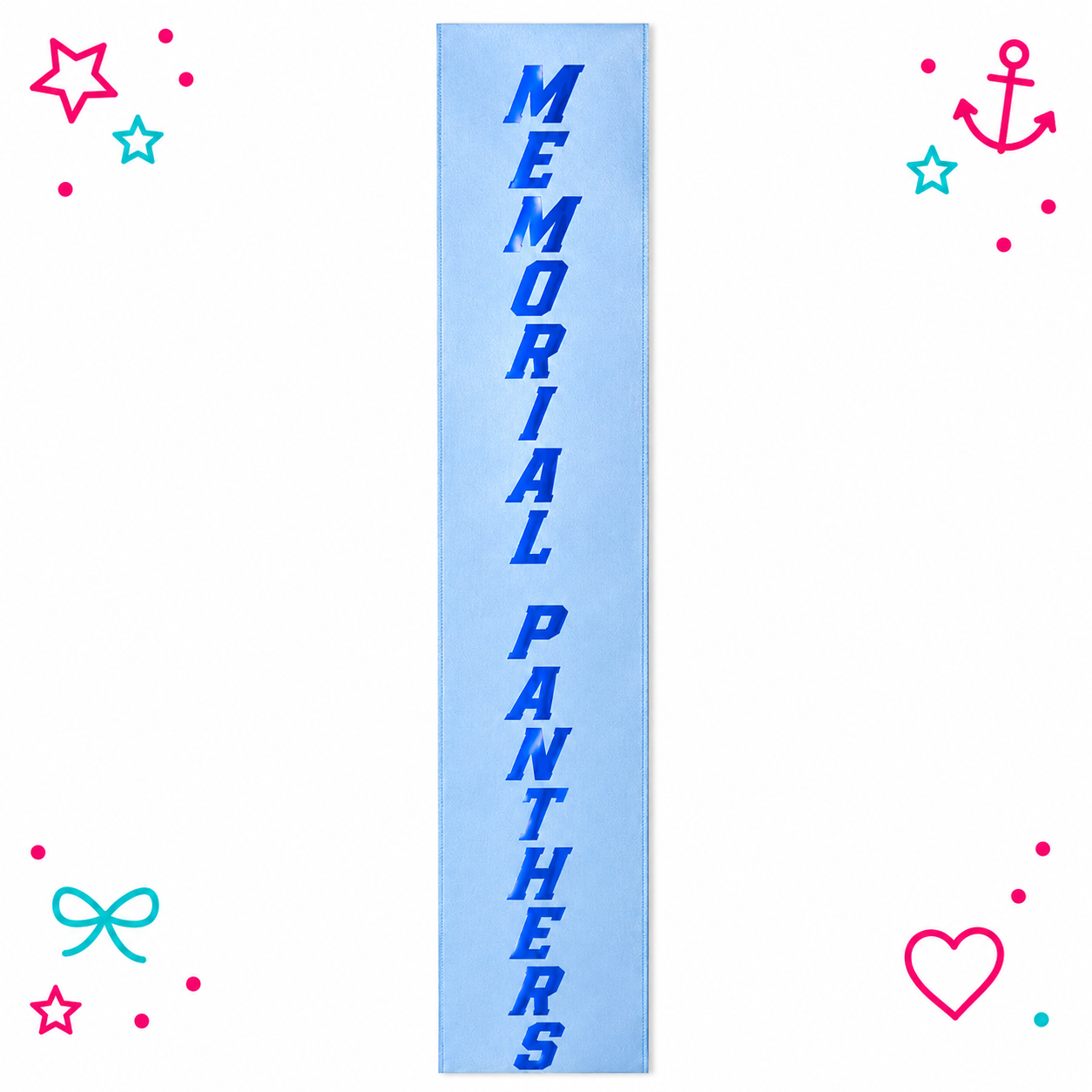 Memorial Panthers Team Printed Ribbon