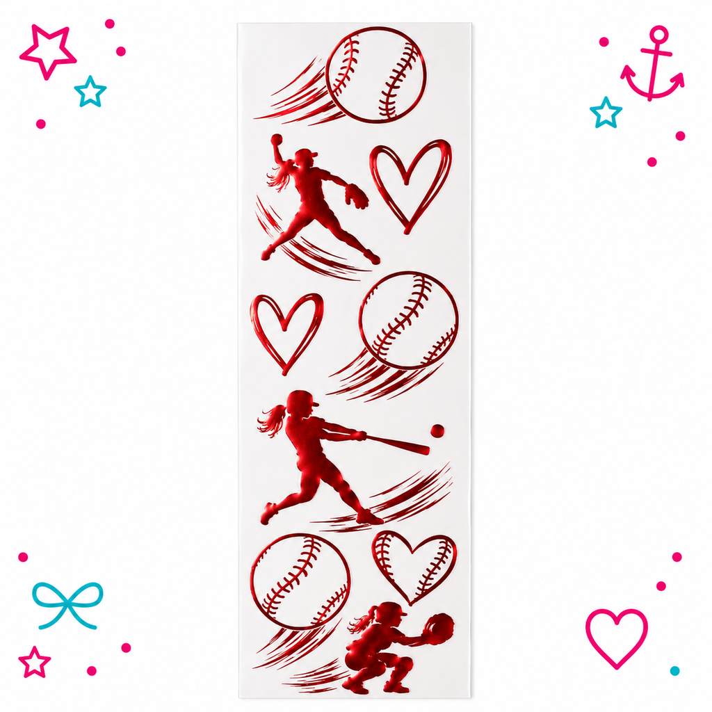 Softball Printed Ribbon
