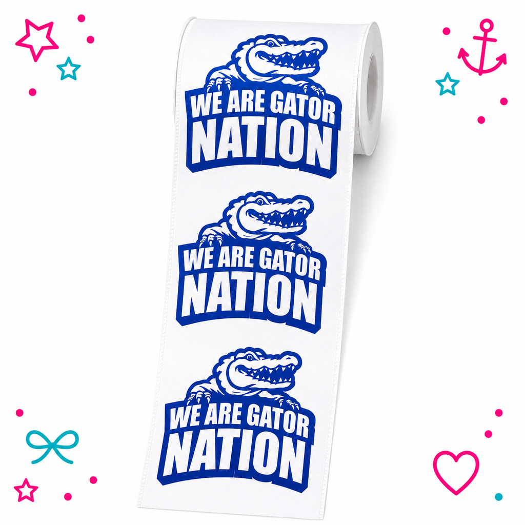 Gators Team Printed Ribbon