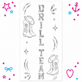 Drill Team Printed Ribbon