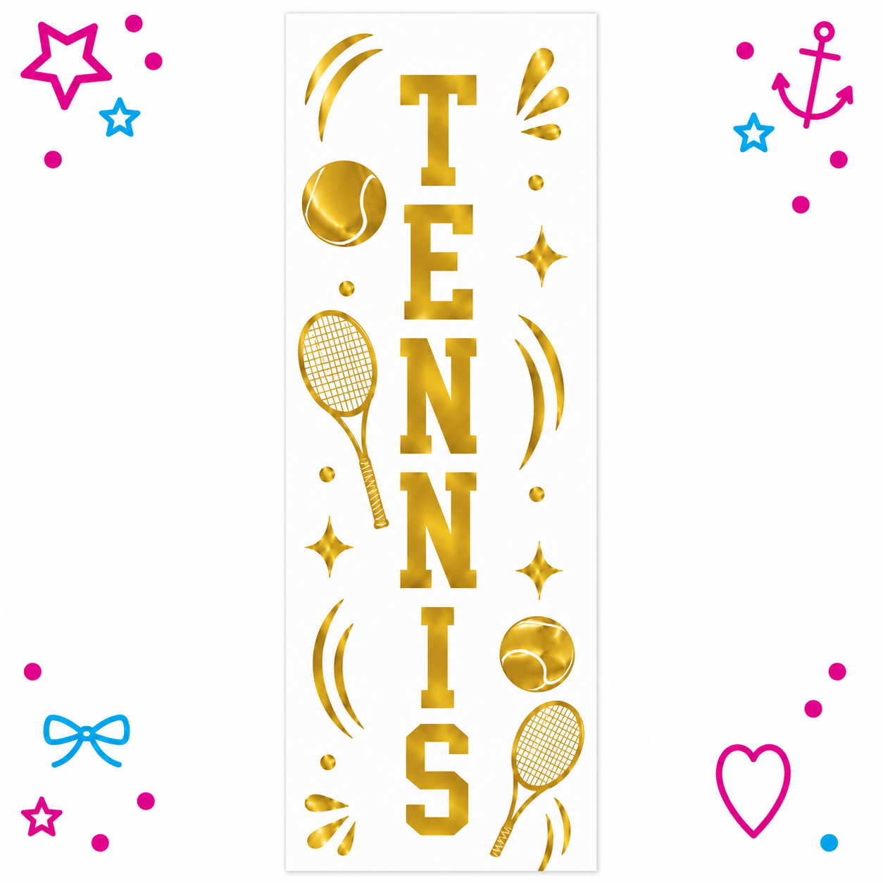 Tennis Printed Ribbon