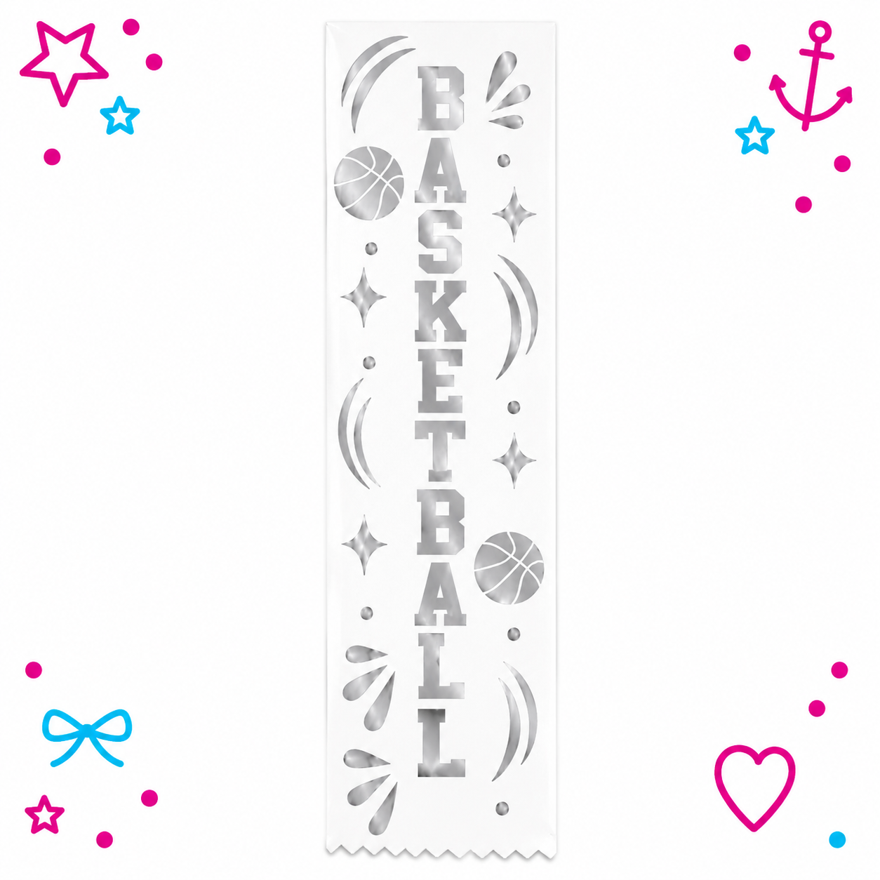Basketball Printed Ribbon