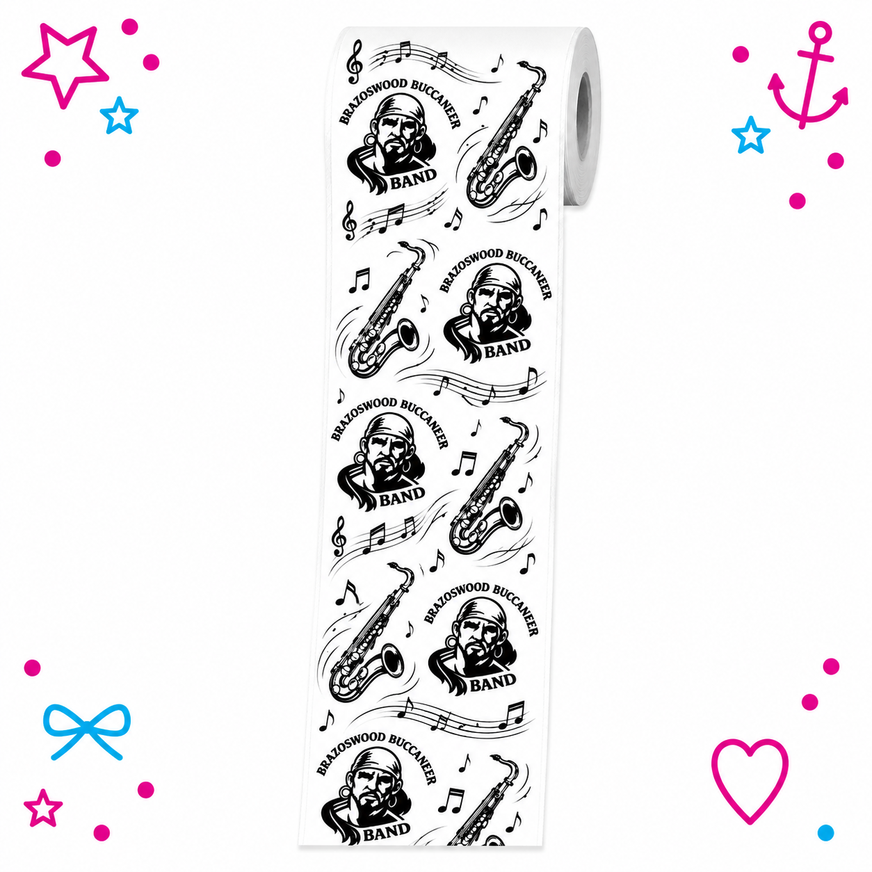 Brazoswood Buccaneers Band Printed Ribbon