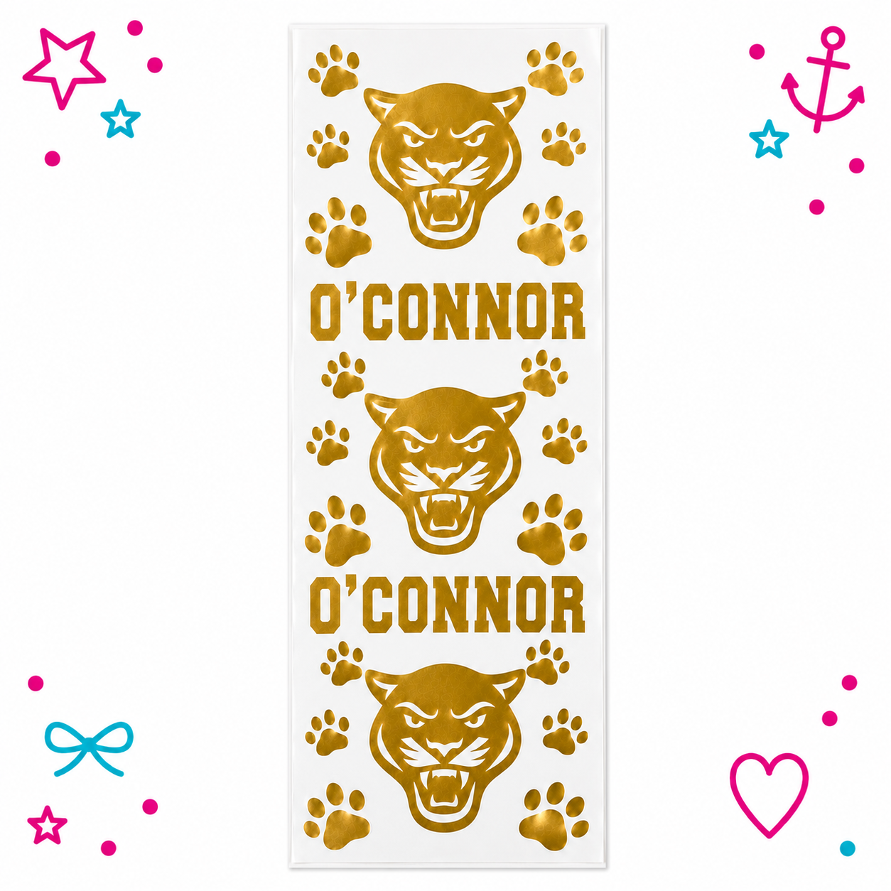 O'Connor Panthers Team Printed Ribbon
